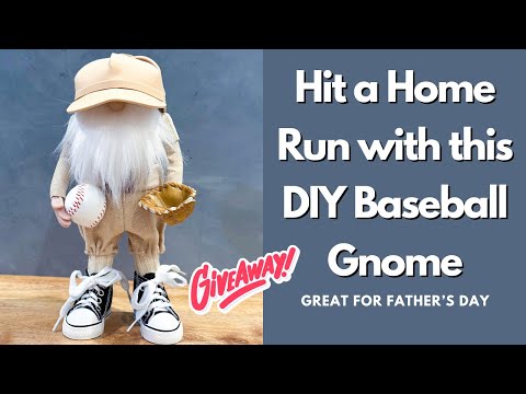 Hit A Home Run With This Cute Baseball Gnome Diy!