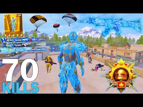 70Kills! 🔥MY BEST LIVIK GAMEPLAY in NEW MODE with GLACIER X-Suit😈 Pubg Mobile