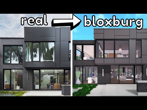 Building a MODERN MOODY house in Bloxburg