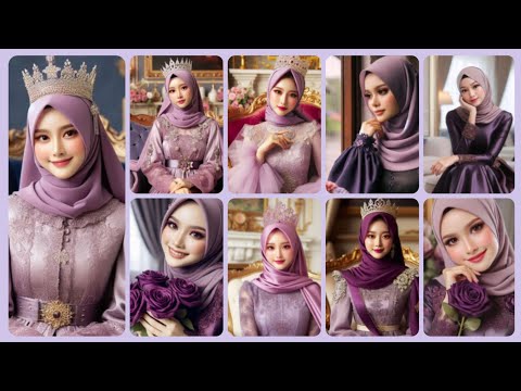 💜 Cute Purple Muslim Hijab Girl Dpz | Muslim Girl Anime Dpz | Hijabi Girl WhatsApp | Dpz For Insta 💜