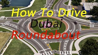 RTA Road Test Roundabout Dubai/Single Lane,Two Lane & Three Lane Roundabout/#roundabout #driving