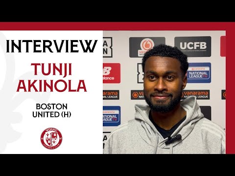 Woking 1-0 Boston United | Tunji Akinola Interview