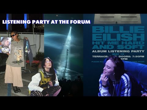 HIT ME HARD AND SOFT listening party vlog (listening to billie eilish's new album at the forum)