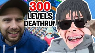 ON FAIT LA COURSE SUR UN DEATRHUN 300 NIVEAUX FT MICHOU LA D !! Fortnite Créative Mode