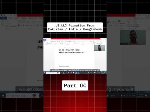 How to Form US LLC from Pakistan in 2025 | FREE Complete Guide Step by Step | Part 04