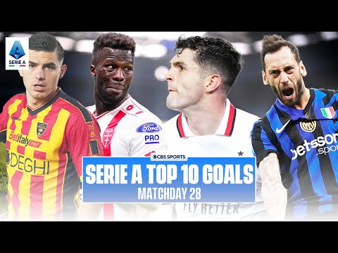 The BEST Serie A goals from Matchday 28 | Christian Pulisic brace for Milan, VINTAGE Çalhanoğlu