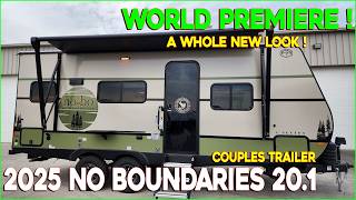 WORLD PREMIERE! 2025 No Boundaries 20.1 Travel Trailer by Forestriver at Couchs RV Nation NOBO 20.1