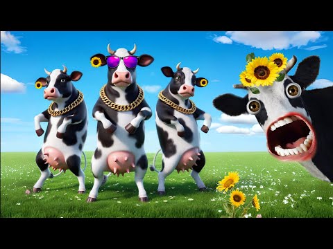 FUNNY COW DANCE FOR 10 MINUTES | Cow Song & Cow Videos 2024 | Cow music | funny dancing cow | gaiya