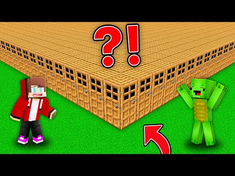 How JJ and Mikey OPEN 1.000.000 DOORS CUBE in Minecraft Maizen?