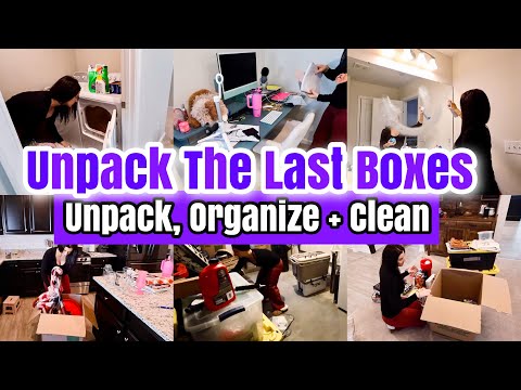 UNPACKING THE LAST BOXES | UNPACK, ORGANIZE + CLEAN WITH ME 2025 | EXTREME CLEANING MOTIVATION