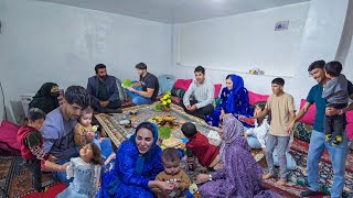 🌧️🎊Celebrating the Ancient Nowruz Festival on a Rainy Day with Amir's Family and Masoud's Family!🎏