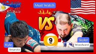 "🤯 Unbelievable Drama! Kyle Amaroto vs. Skyler Woodward – You Have to See This! 🎱🔥"