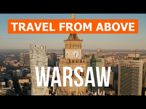 Warsaw from drone | 4k video | Poland, Warsaw from above