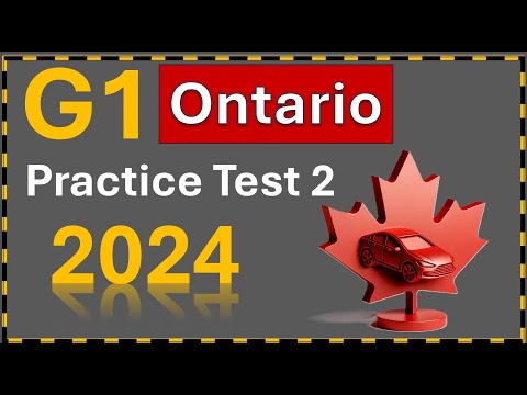 Ontario G1 Driving License Practice Test 2024