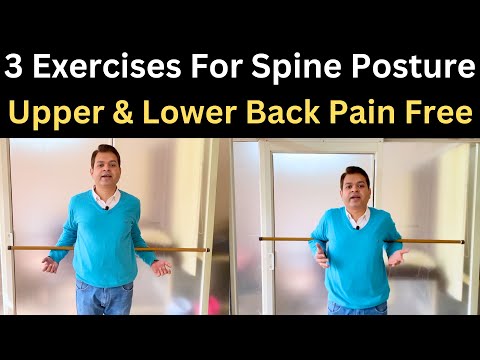 Exercises For Back Pain, Upper and Lower Back Pain Relief Exercises, Back Posture Exercises