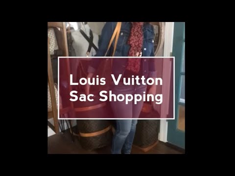 Louis Vuitton Sac Shopping Modeling Shot - Vintage LV ReLoved