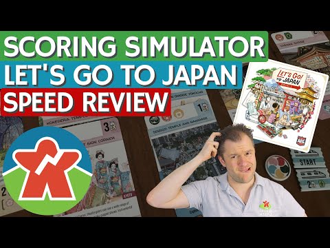 Let's Go To Japan - Board Game Review - Scoring Simulator