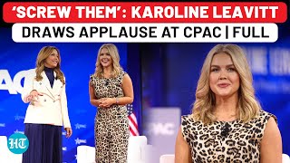 Trump’s Press Secretary Karoline Wins Crowd With One-Liners At CPAC 2025 | Full Session | US News