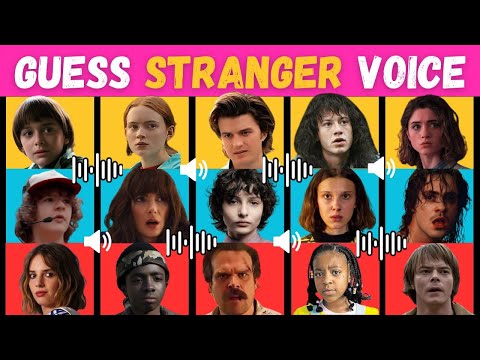 Guess The Voice  🔊 The ULTIMATE Quiz For STRANGER THINGS Fans 🎬| Netflix, Eleven, Mike, Will, Jim