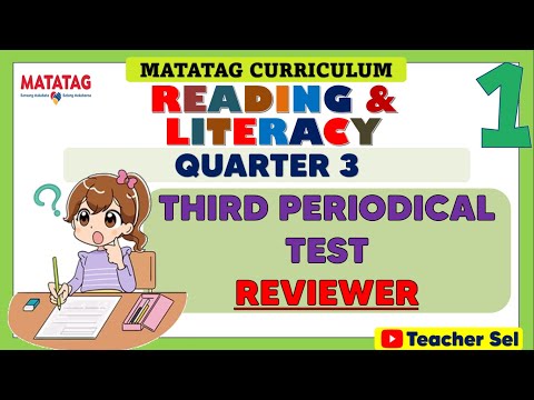 READING AND LITERACY 1 Grade 1 Quarter 3 Third Periodical Test Reviewer- Matatag #grade 1