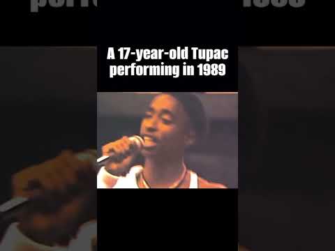 Rare footage of teenage 2Pac performing 🎤