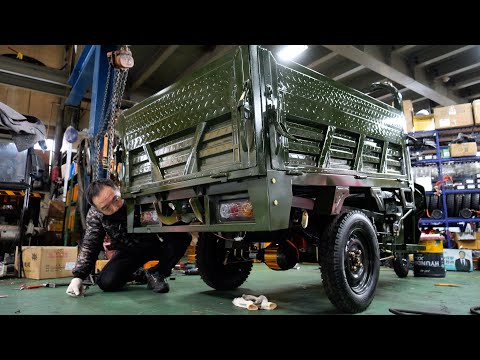 The process of making an electric car. electric cars in korea