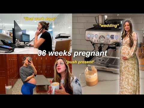 *38 WEEKS PREGNANT*🤰 final work days, push present gone wrong, feeling down, repacking hospital bag