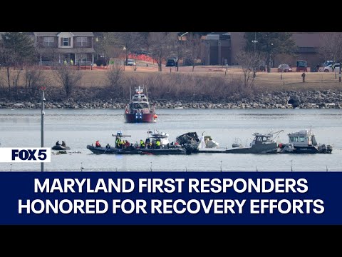 Maryland first responders honored for recovery efforts following deadly DC plane crash | FOX 5 DC