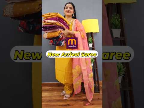 Meesho New Arrival Saree❤️❤️ #shortvideo #trending #shortsvideo #shorts #ytshorts #youtubeshorts