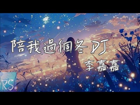 🎧李嘉嘉 - 陪我過個冬DJ【秋去冬來 月如風 能否陪我過個冬】(動態歌詞)