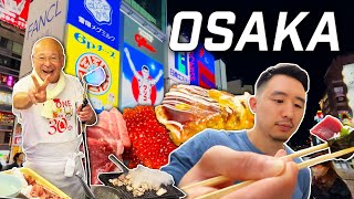 OSAKA FOOD TOUR: What to Eat & MUST Try Dishes!! 🍣🍰🇯🇵