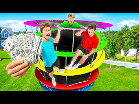 LAST TO LEAVE TRAMPOLINE TOWER WINS $10,000!