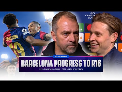 "It's just NATURAL TALENT" De Jong on LAMINE YAMAL | Hansi Flick analyzes Barcelona WIN over Benfica