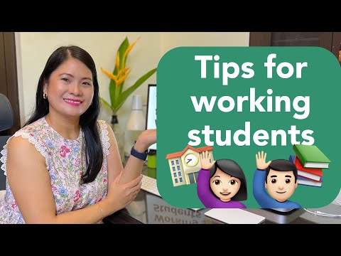 Tips para sa working students