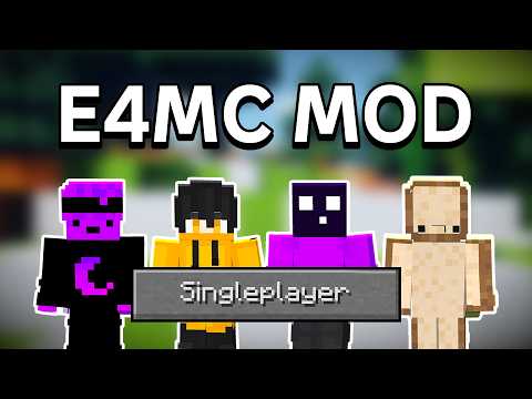 Host a Singleplayer Minecraft World & Play With Friends Using E4MC