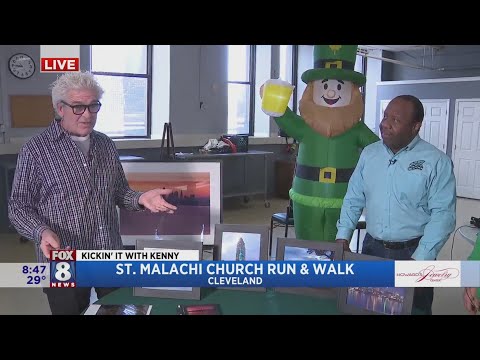 Kenny is revved up for the 46th Annual St. Malachi Walk/Run