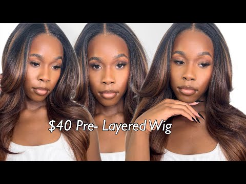 $40 LAYERED WIG?! | *NEW* Outre Melted Hairline “Keeshon” | Taylor Loraine