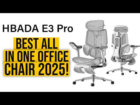 Discover Your NEW FAVORITE ALL-IN-ONE Office Chair - HBADA E3 Pro!