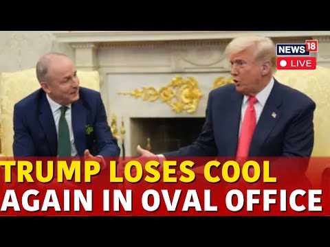 Donald Trump Irish PM Meet LIVE | Trump Loses Cool With Irish Taoiseach At Oval Office | N18G