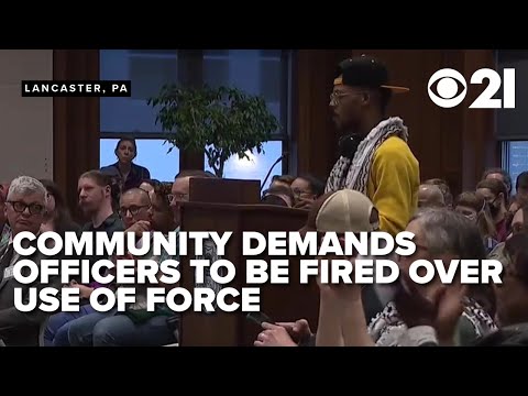 Community demands officers caught on video in 'use-of-force' incident be fired