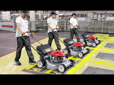 How Honda Build Tiny But Powerful Lawn Mowers Inside Massive Factory