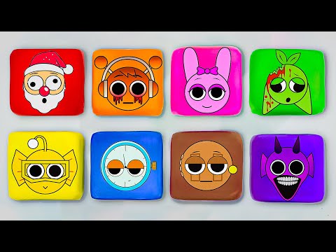 GUESS which Sprunki character will come out of the cubes | ASMR | Tina DIY Show