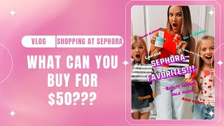 SEPHORA FAVORITES shopping vlog w/ Nisha, Britain and Baylaa!!!! 💖✨ #sephorahaul #shoppingvlog