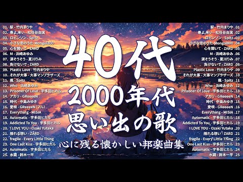 邦楽 90年代 〜 2000年代 ランキング ️🎤 j-pop 90 年代 名曲 邦楽 メド ️🍒40 歳以上の人々に最高の日本の懐かしい音楽