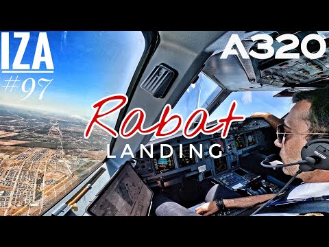 A320 RBA 🇲🇦 Rabat | LANDING 21 | 4K Cockpit View | ATC & Crew Communications [RE UPLOAD]