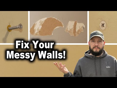 How to Touch Up Your Walls | Nail Holes, Ripped Drywall, Cracks, Screw Pops