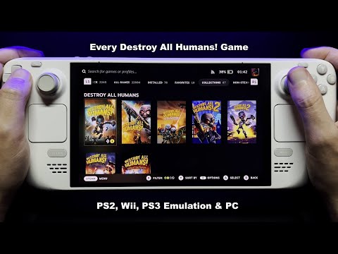 Every Destroy All Humans Game on The Steam Deck