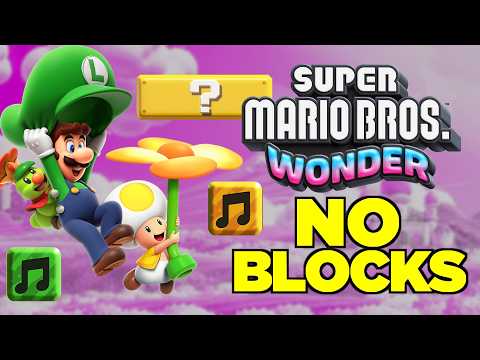 Can I beat Super Mario Wonder without TOUCHING A BLOCK?