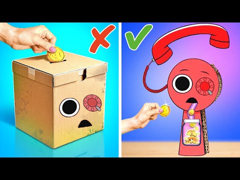 NEW Cardboard TELE SPRUNKI Money Box ☎️ *Big Sprunki Compilation🔥*