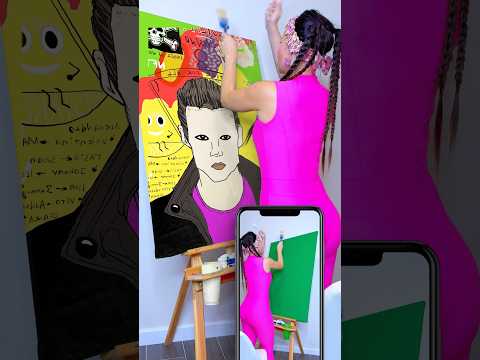 Pop Art Tutorial #katebrush #shorts #viral